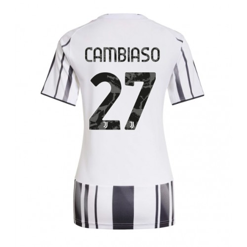 Ženski Nogometni dresi Juventus Andrea Cambiaso #27 Domači 2025-26 Kratek Rokav